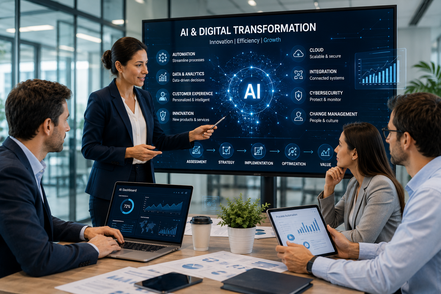 Business Digital Transformation with Artificial Intelligence